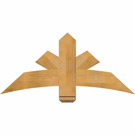 Ekena Millwork Alberta Rough Sawn Timber Gable Bracket, Western Red Cedar, 48"W x 22"H x 4"D x 6"F, 11/12 Pitch GBW048X22X0406ALB00RWR